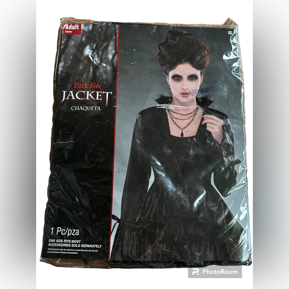 Dark Side Gothic Black Jacket Adult One Size Brand New